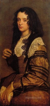 Un retrato de señorita Diego Velázquez Pinturas al óleo